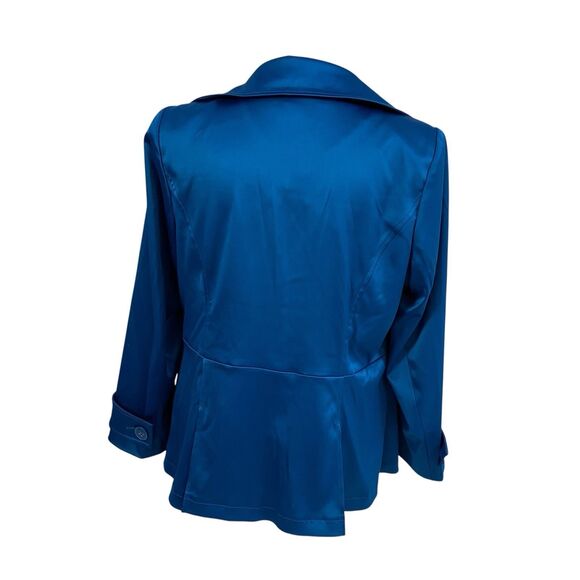 Lane Bryant Blazer Womens Sz 20 Blue Jacket Officecore Corpcore Career Boardroom - Picture 4 of 13